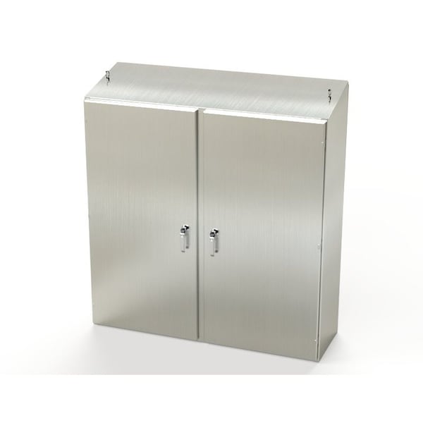 3 Point Latch with Padlock Handle Electrical Enclosures, 60 in H, 18 in D, 60 in W